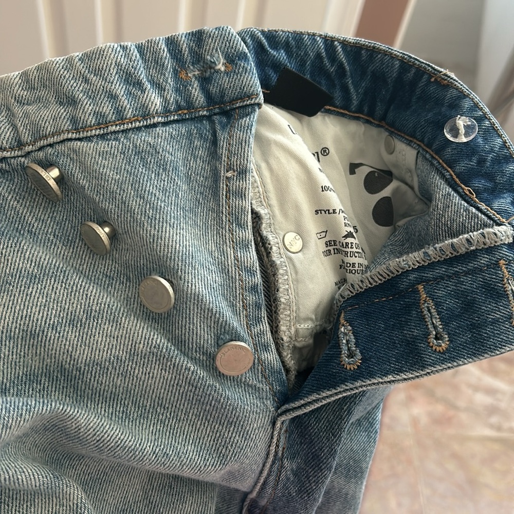 BLANKNYC Baxter Rib Cage Straight Leg Jeans Limited Edition Blue 27 Relaxed Fit - Picture 15 of 15